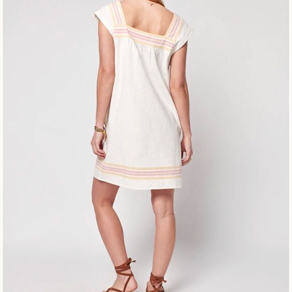 Faherty hailee dress apres soleil stripe xs organic cotton summer Lagenlook - Picture 5 of 13